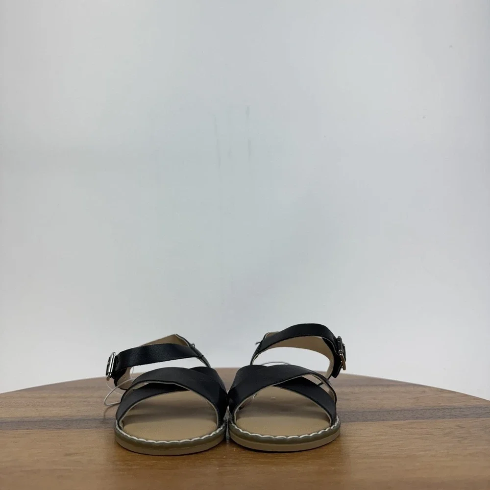 New NWOB Girls Little Kids‎ Tucker + Tate Tarya Black Strappy Sandals Size 9 C